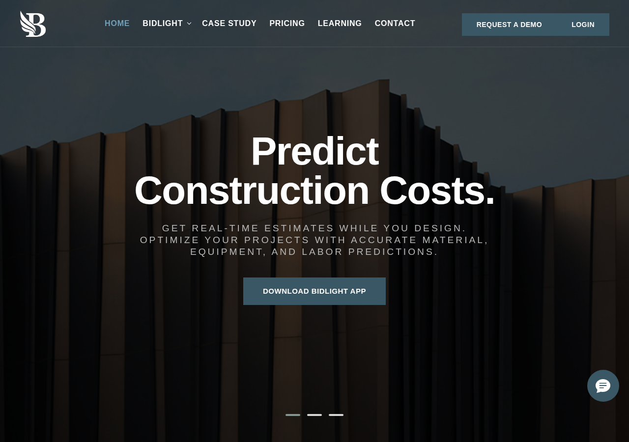 BidLight landing page