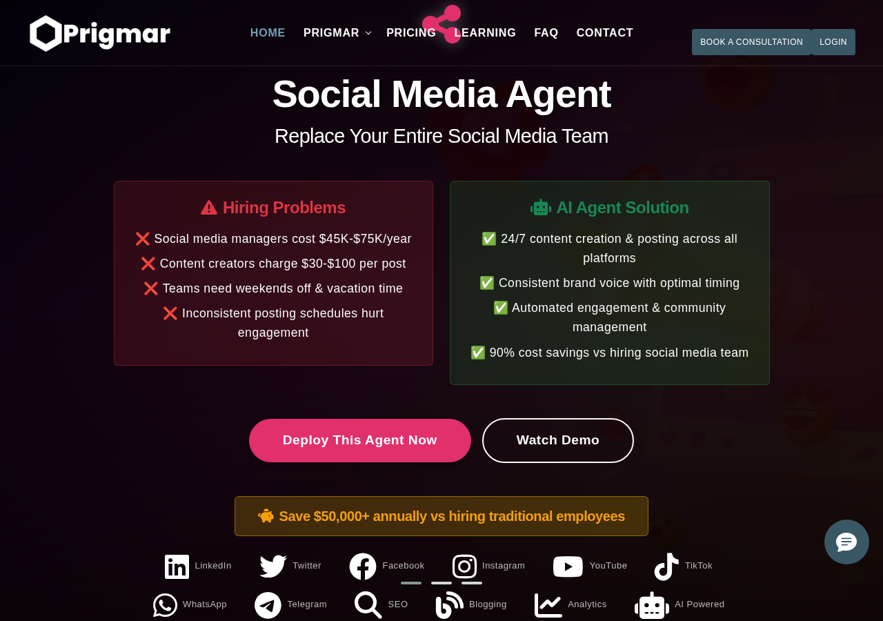 Prigmar homepage